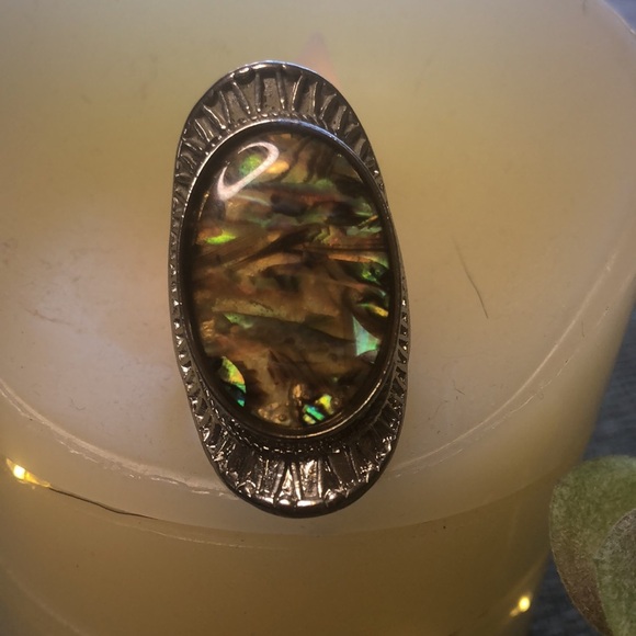 #64 🐯Stunning Silver and Tigers Eye Large Ring 🐯 - Picture 9 of 14